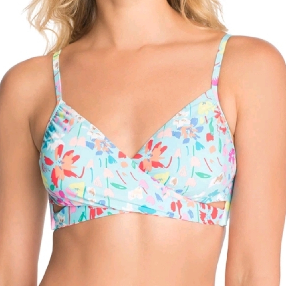 Vera Bradley Summer Bikini Top, Nantucket, LARGE 12/14